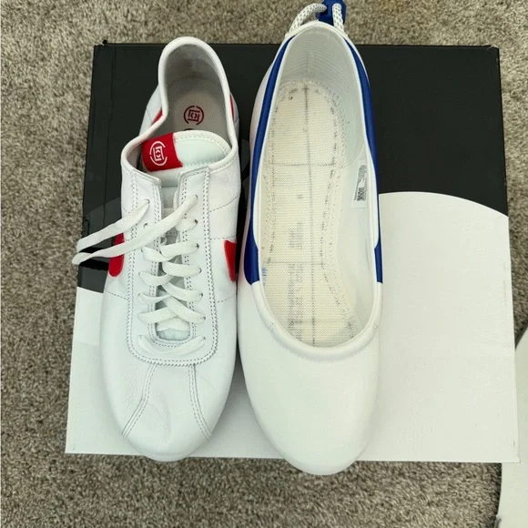 Nike x CLOT Cortez SP “Forrest Gump” White Royal Red Men’s Sz 12 NWT DS - Picture 3 of 9